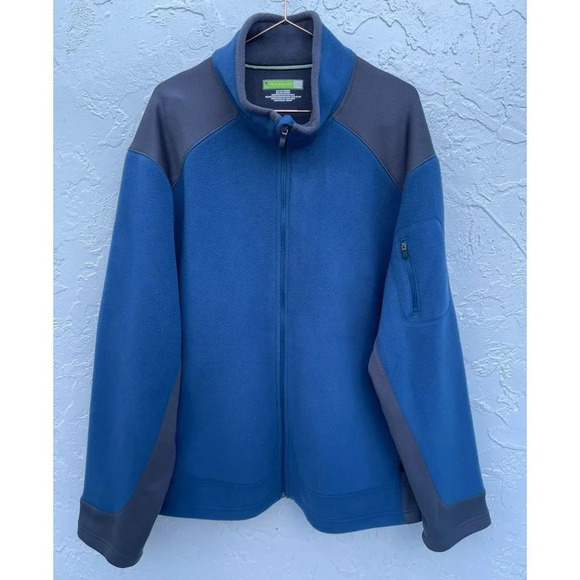 tek gear Other - Tek Gear Mens Soft Fleece Full Zip Jacket Blue Sz XXL